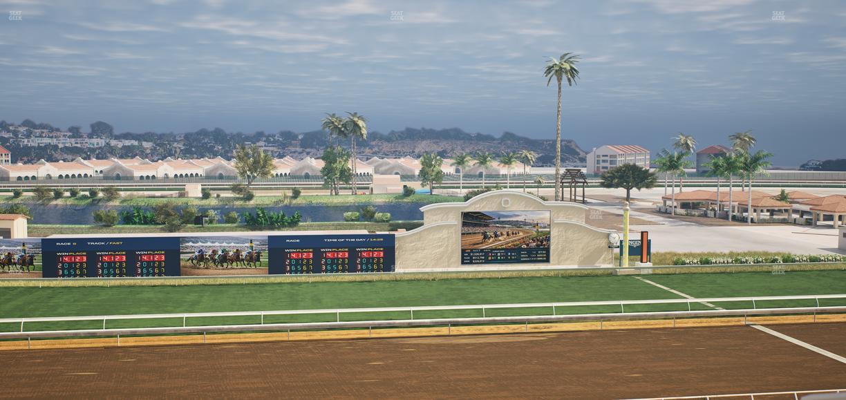 Del Mar Thoroughbred Club - Section Stretch Run Box 22 L Lvl 4 Seat View