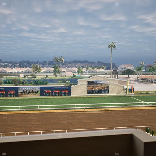 Del Mar Thoroughbred Club - Section Stretch Run Box 22 L Lvl 4 Seat View