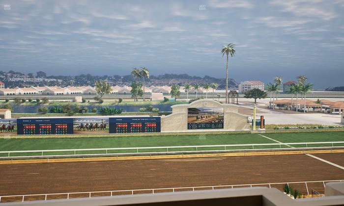 Del Mar Thoroughbred Club - Section Stretch Run Box 22 L Lvl 4 Seat View