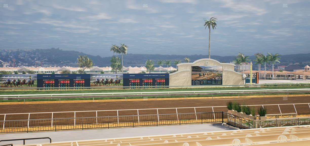 Del Mar Thoroughbred Club - Section Stretch Run Box 23 B Lvl 2 Seat View