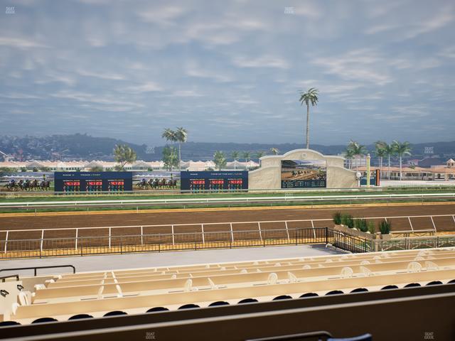 Del Mar Thoroughbred Club - Section Stretch Run Box 23 B Lvl 2 Seat View