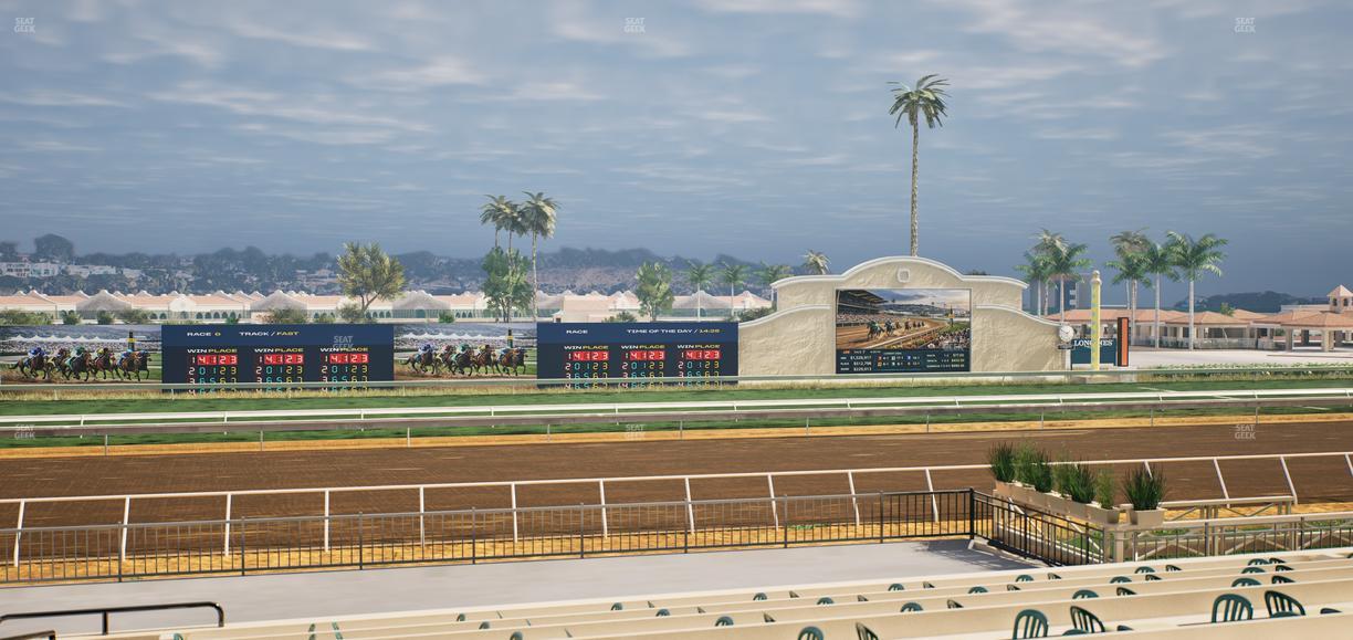 Del Mar Thoroughbred Club - Section Stretch Run Box 23 B Lvl 2 Seat View