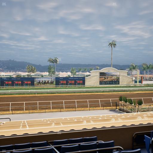 Del Mar Thoroughbred Club - Section Stretch Run Box 23 C Lvl 2 Seat View