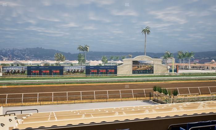 Del Mar Thoroughbred Club - Section Stretch Run Box 23 C Lvl 2 Seat View
