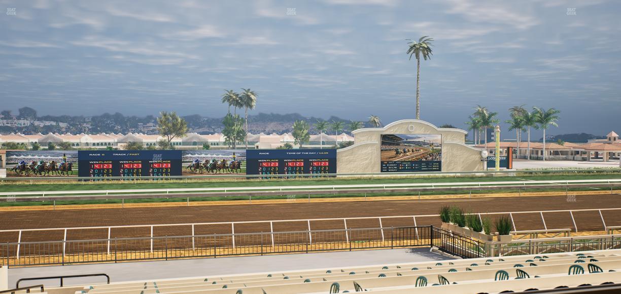 Del Mar Thoroughbred Club - Section Stretch Run Box 23 C Lvl 2 Seat View