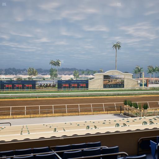 Del Mar Thoroughbred Club - Section Stretch Run Box 23 C Lvl 2 Seat View