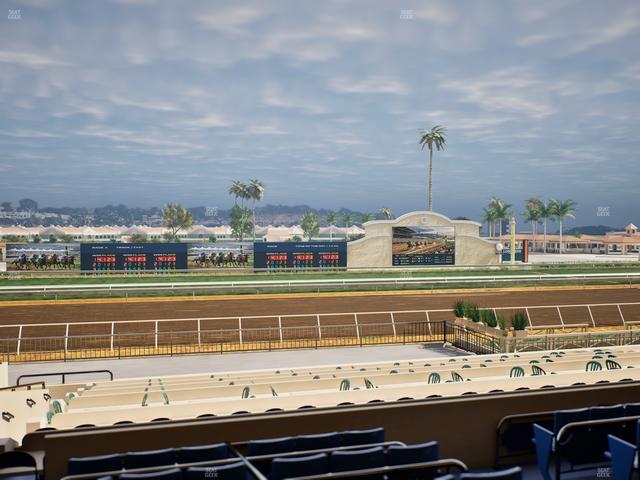 Del Mar Thoroughbred Club - Section Stretch Run Box 23 C Lvl 2 Seat View