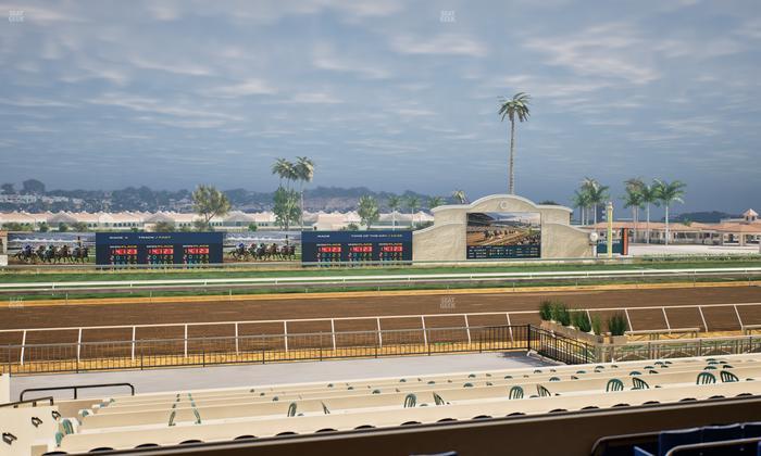Del Mar Thoroughbred Club - Section Stretch Run Box 23 C Lvl 2 Seat View