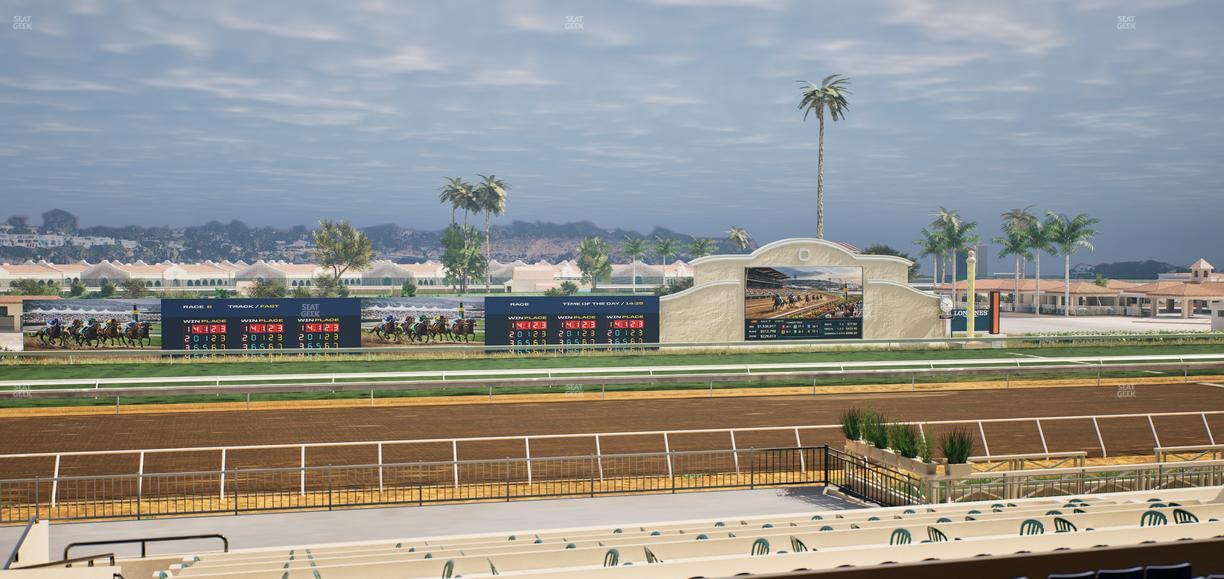 Del Mar Thoroughbred Club - Section Stretch Run Box 23 D Lvl 2 Seat View