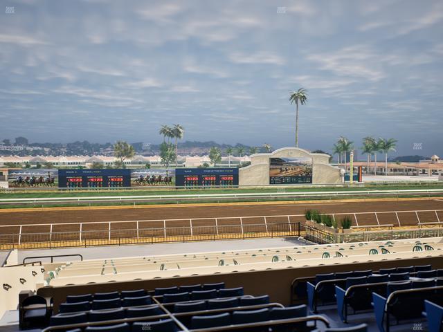 Del Mar Thoroughbred Club - Section Stretch Run Box 23 D Lvl 2 Seat View