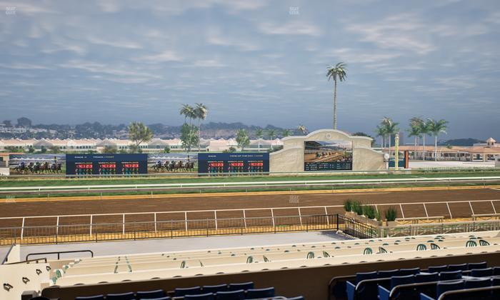 Del Mar Thoroughbred Club - Section Stretch Run Box 23 D Lvl 2 Seat View