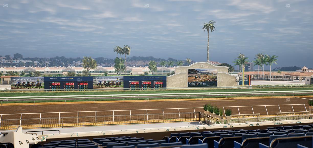 Del Mar Thoroughbred Club - Section Stretch Run Box 23 E Lvl 3 Seat View