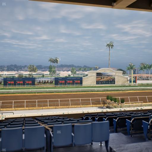 Del Mar Thoroughbred Club - Section Stretch Run Box 23 E Lvl 3 Seat View