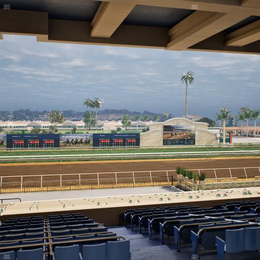 Del Mar Thoroughbred Club - Section Stretch Run Box 23 G Lvl 3 Seat View