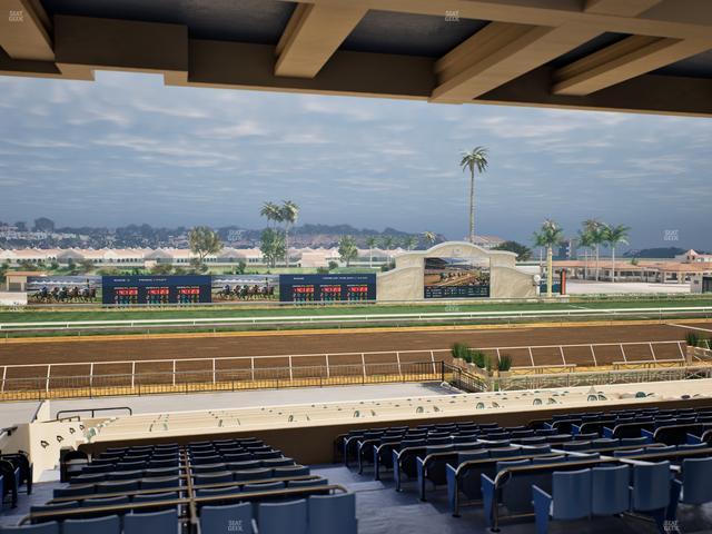 Del Mar Thoroughbred Club - Section Stretch Run Box 23 G Lvl 3 Seat View