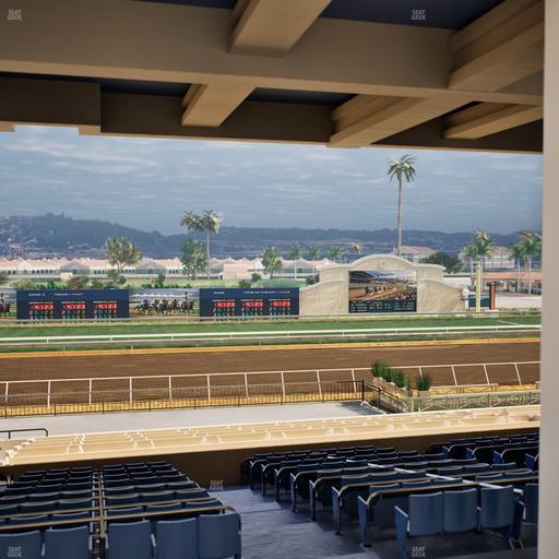 Del Mar Thoroughbred Club - Section Stretch Run Box 23 H Lvl 3 Seat View