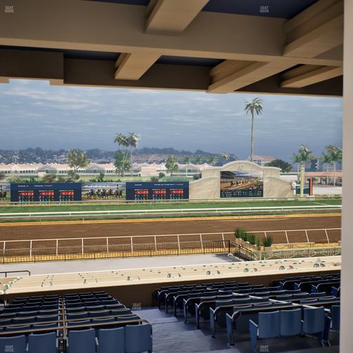 Del Mar Thoroughbred Club - Section Stretch Run Box 23 H Lvl 3 Seat View
