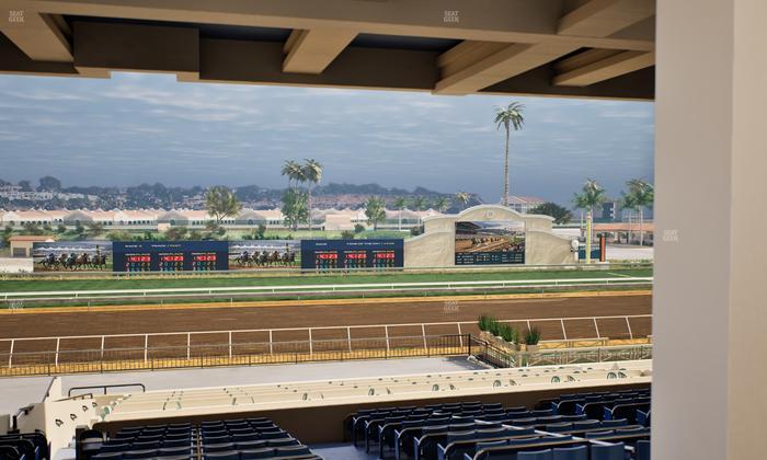 Del Mar Thoroughbred Club - Section Stretch Run Box 23 H Lvl 3 Seat View