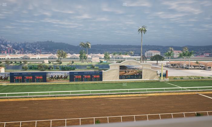 Del Mar Thoroughbred Club - Section Stretch Run Box 23 J Lvl 4 Seat View