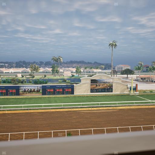Del Mar Thoroughbred Club - Section Stretch Run Box 23 J Lvl 4 Seat View