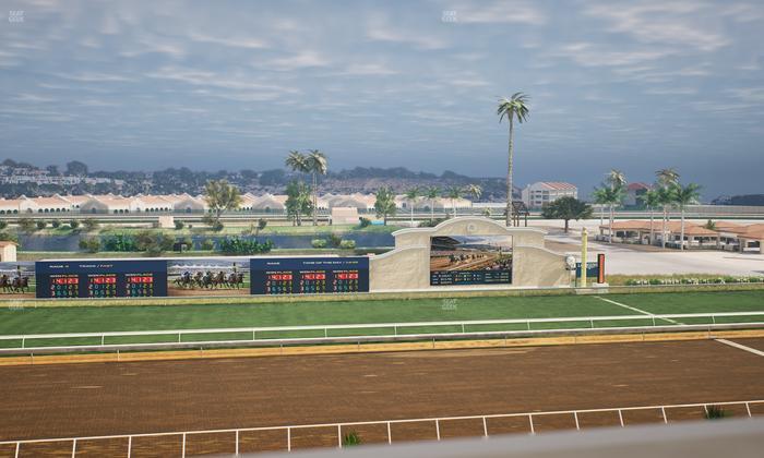 Del Mar Thoroughbred Club - Section Stretch Run Box 23 J Lvl 4 Seat View