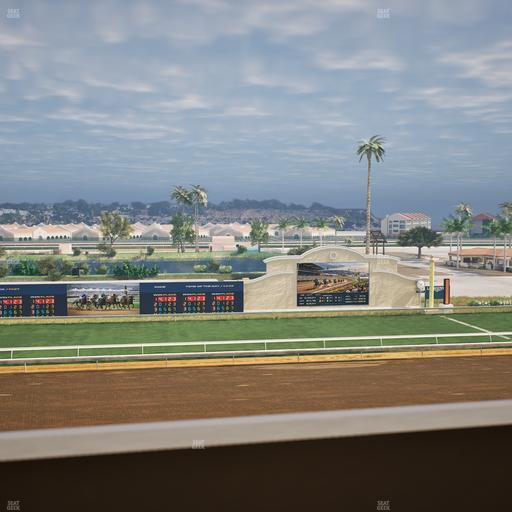 Del Mar Thoroughbred Club - Section Stretch Run Box 23 K Lvl 4 Seat View
