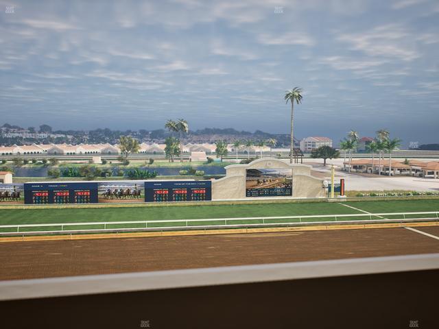 Del Mar Thoroughbred Club - Section Stretch Run Box 23 K Lvl 4 Seat View
