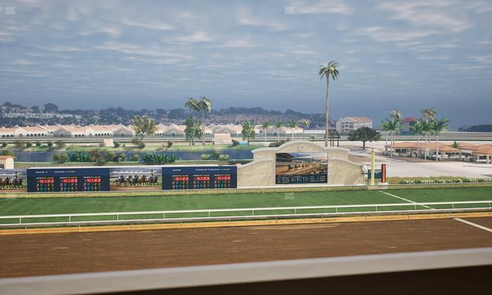 Del Mar Thoroughbred Club - Section Stretch Run Box 23 K Lvl 4 Seat View