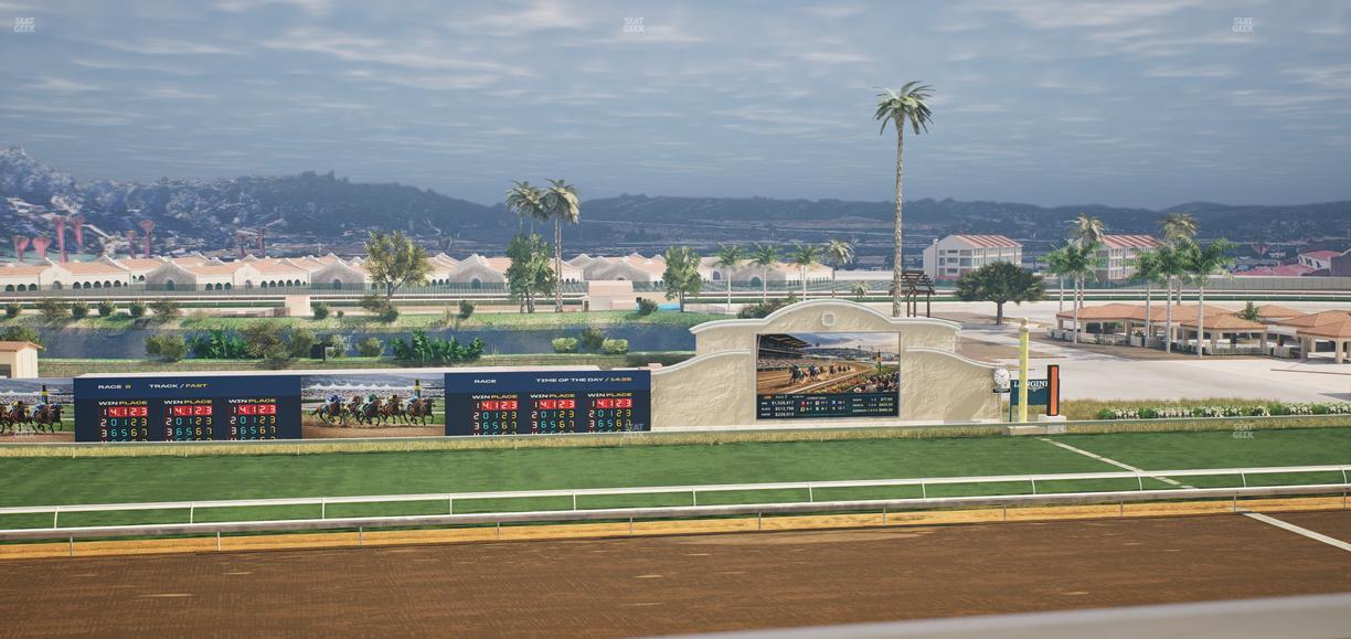 Del Mar Thoroughbred Club - Section Stretch Run Box 23 K Lvl 4 Seat View