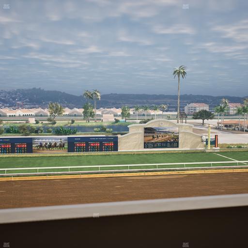 Del Mar Thoroughbred Club - Section Stretch Run Box 23 K Lvl 4 Seat View