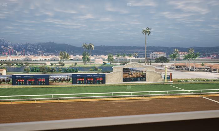 Del Mar Thoroughbred Club - Section Stretch Run Box 23 K Lvl 4 Seat View