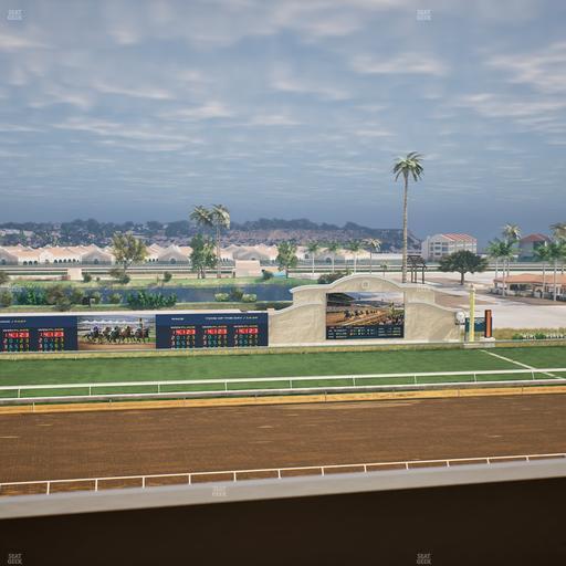 Del Mar Thoroughbred Club - Section Stretch Run Box 23 L Lvl 4 Seat View