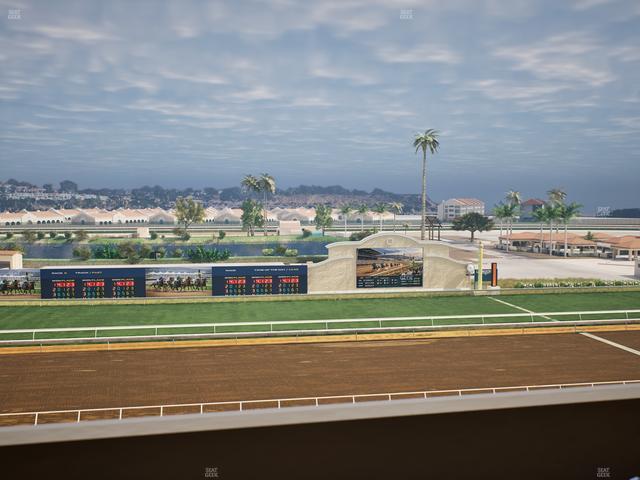 Del Mar Thoroughbred Club - Section Stretch Run Box 23 L Lvl 4 Seat View