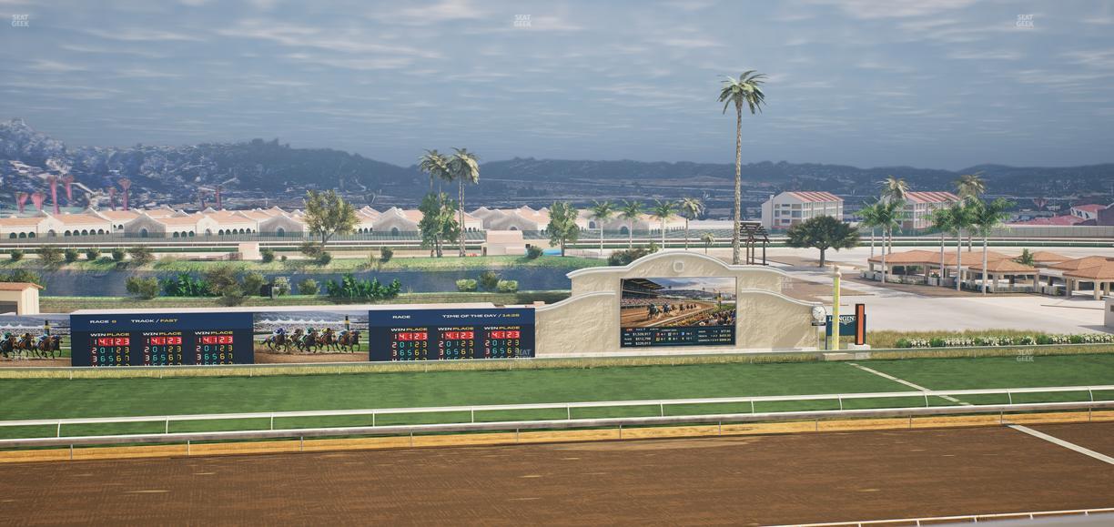 Del Mar Thoroughbred Club - Section Stretch Run Box 23 L Lvl 4 Seat View