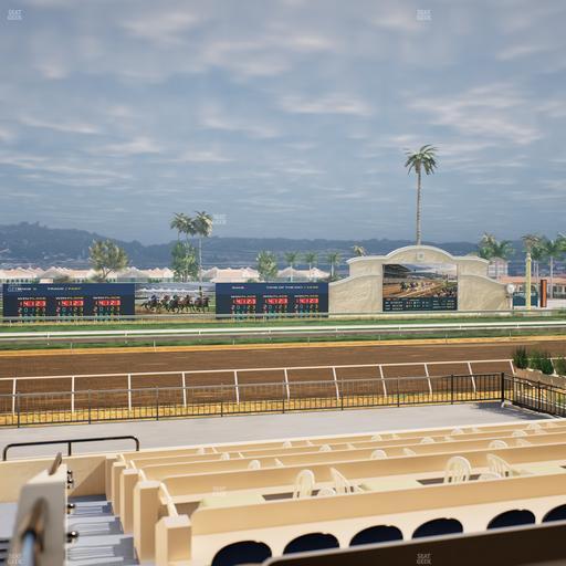 Del Mar Thoroughbred Club - Section Stretch Run Box 24 A Lvl 2 Seat View