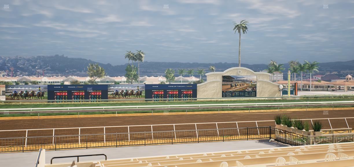 Del Mar Thoroughbred Club - Section Stretch Run Box 24 B Lvl 2 Seat View