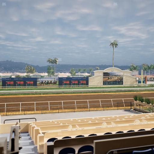 Del Mar Thoroughbred Club - Section Stretch Run Box 24 B Lvl 2 Seat View