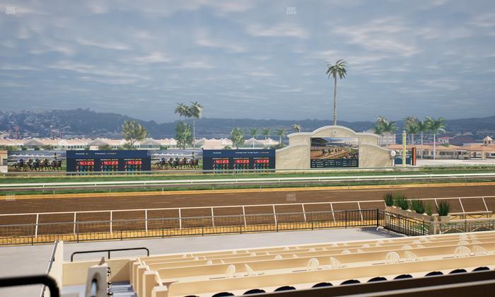 Del Mar Thoroughbred Club - Section Stretch Run Box 24 B Lvl 2 Seat View
