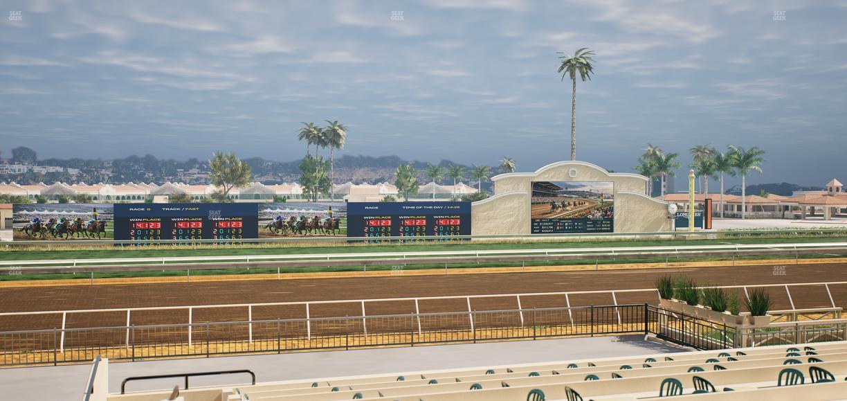 Del Mar Thoroughbred Club - Section Stretch Run Box 24 B Lvl 2 Seat View