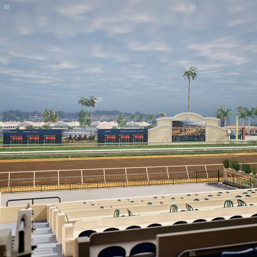 Del Mar Thoroughbred Club - Section Stretch Run Box 24 B Lvl 2 Seat View