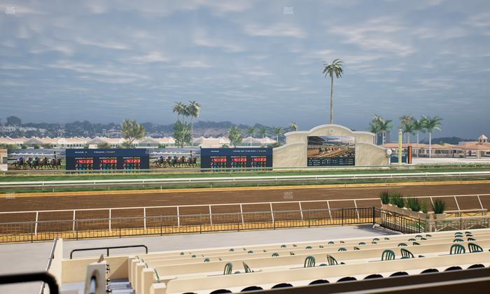 Del Mar Thoroughbred Club - Section Stretch Run Box 24 B Lvl 2 Seat View