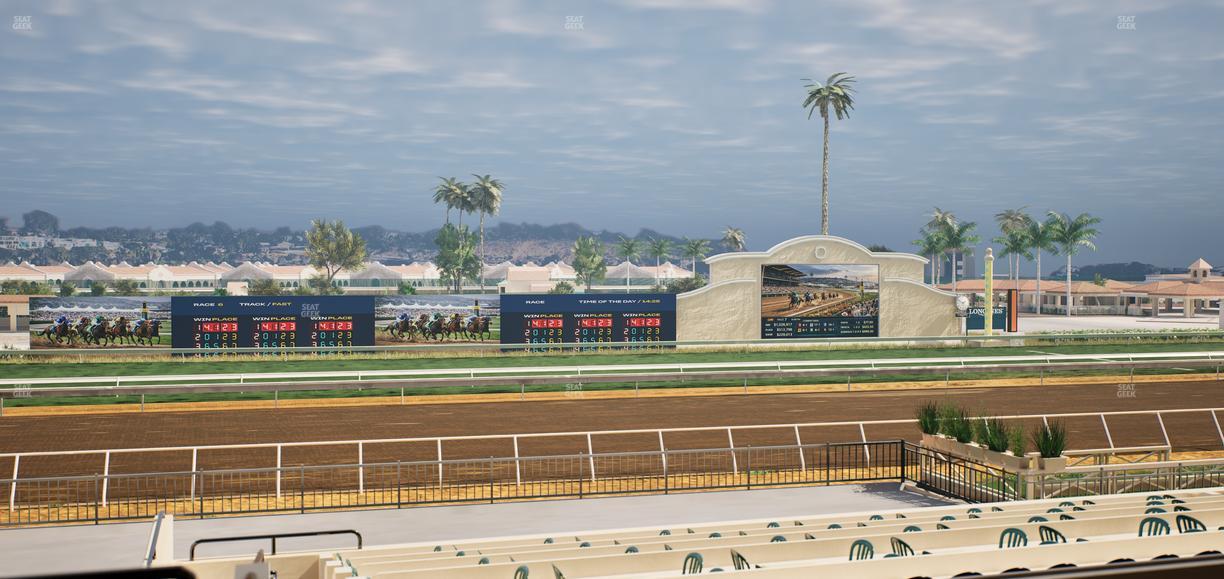 Del Mar Thoroughbred Club - Section Stretch Run Box 24 C Lvl 2 Seat View