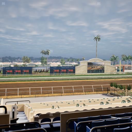 Del Mar Thoroughbred Club - Section Stretch Run Box 24 C Lvl 2 Seat View