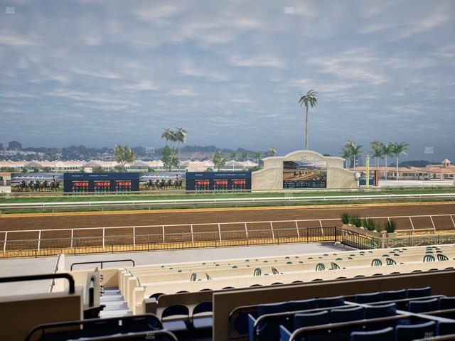 Del Mar Thoroughbred Club - Section Stretch Run Box 24 C Lvl 2 Seat View