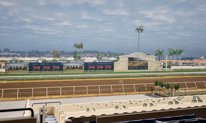 Del Mar Thoroughbred Club - Section Stretch Run Box 24 C Lvl 2 Seat View