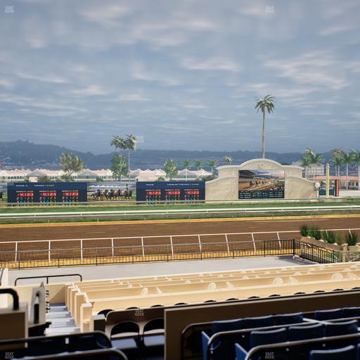 Del Mar Thoroughbred Club - Section Stretch Run Box 24 C Lvl 2 Seat View