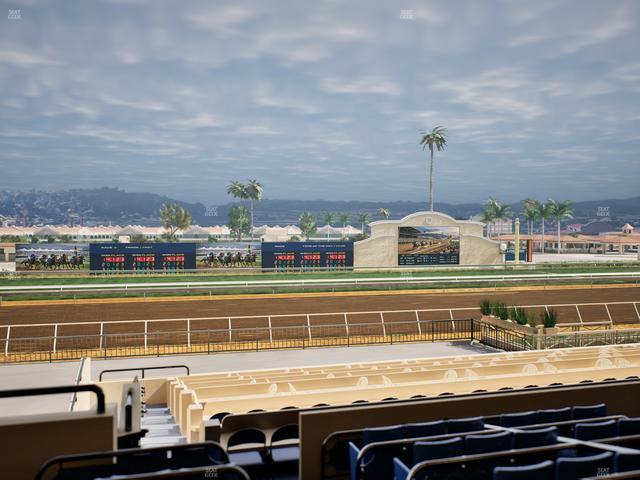 Del Mar Thoroughbred Club - Section Stretch Run Box 24 C Lvl 2 Seat View