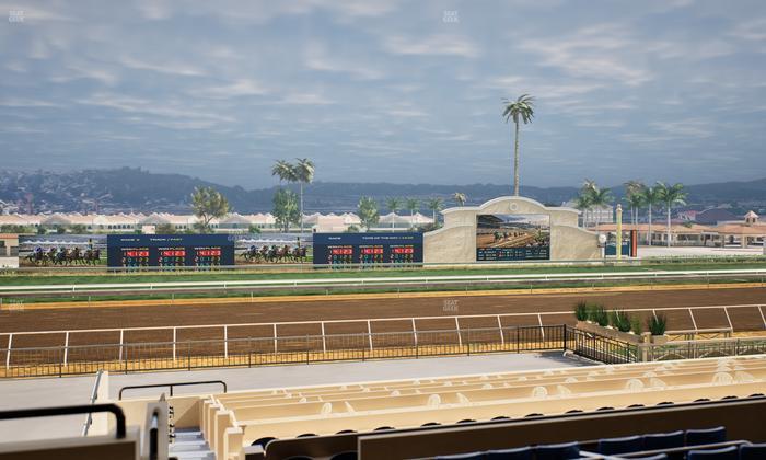 Del Mar Thoroughbred Club - Section Stretch Run Box 24 C Lvl 2 Seat View