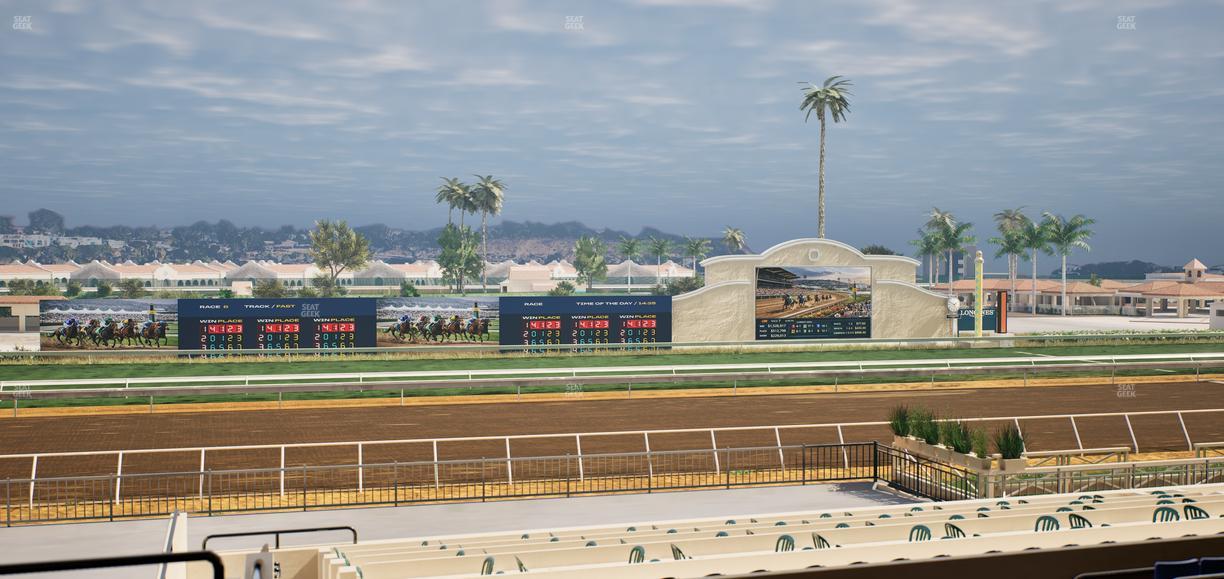 Del Mar Thoroughbred Club - Section Stretch Run Box 24 D Lvl 2 Seat View