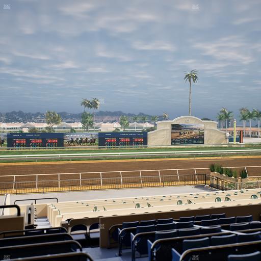 Del Mar Thoroughbred Club - Section Stretch Run Box 24 D Lvl 2 Seat View